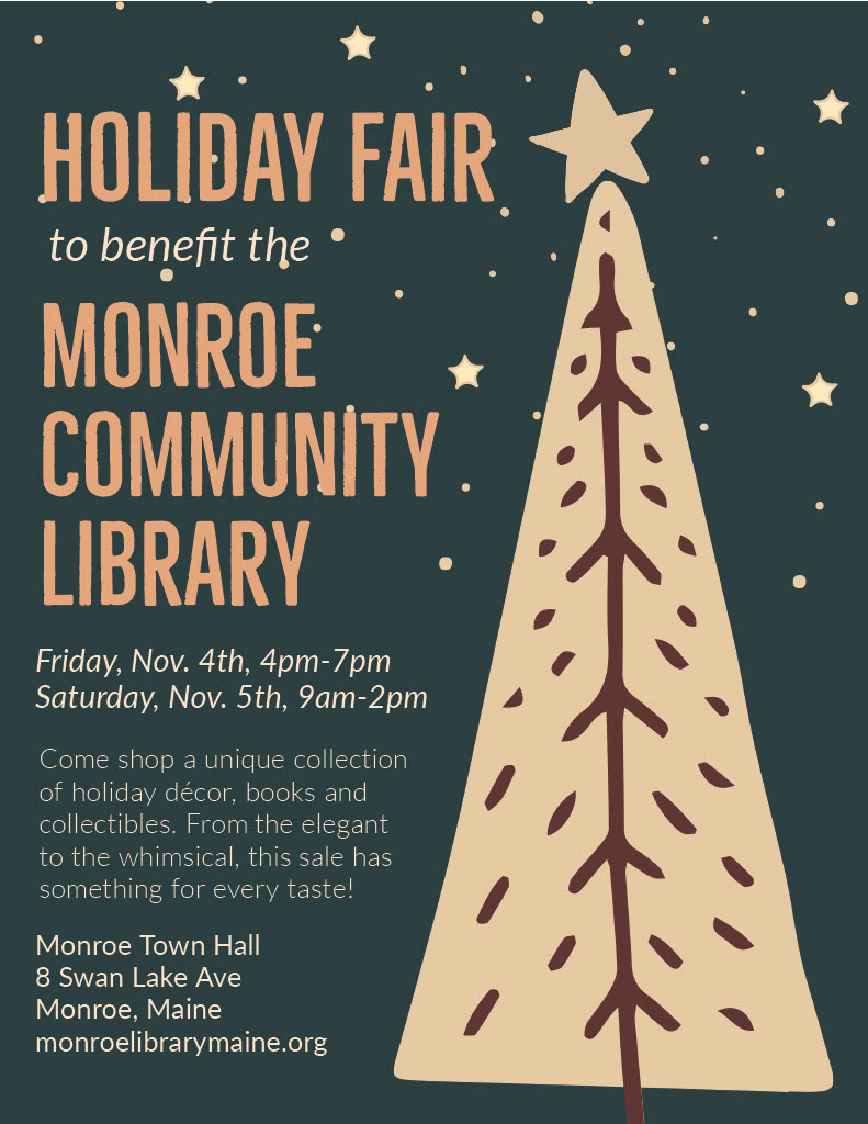 Monroe Community Library Holida Fair Fundraiser